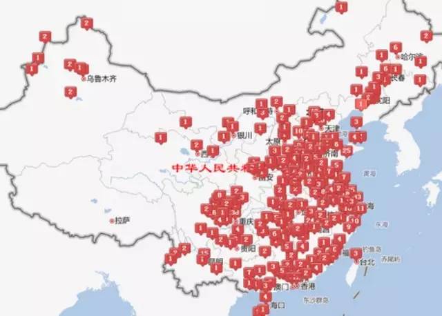 獨家整理，全國部分飲品品牌市場分布圖公布