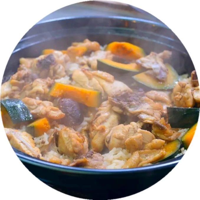 詹姆士的廚房 | 秋天到，南瓜俏！搭配雞肉好味道：南瓜雞肉炊飯